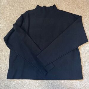 Zyia Black Turtleneck Sweater Relaxed Fit